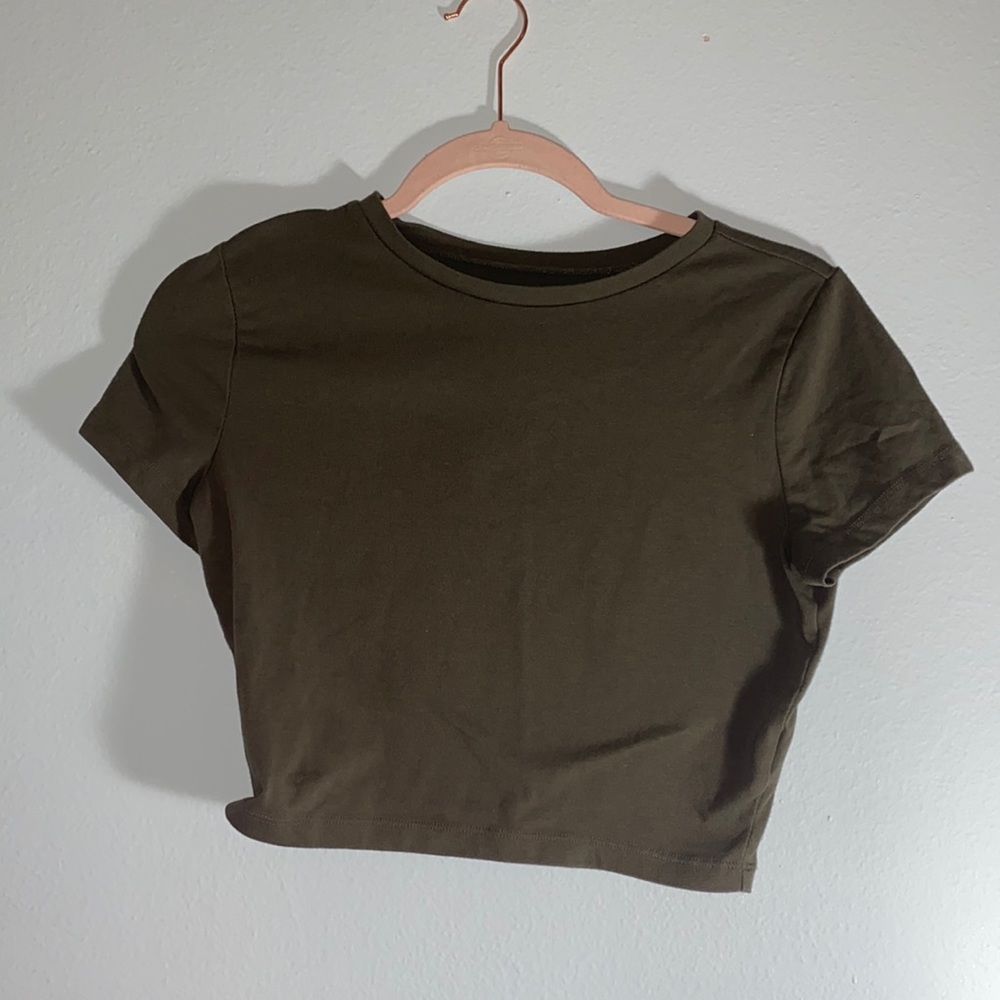 Green Crop Top